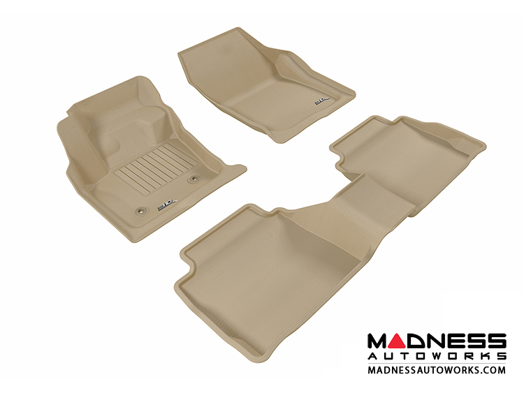 Ford Fusion Floor Mats (Set of 3) - Tan by 3D MAXpider